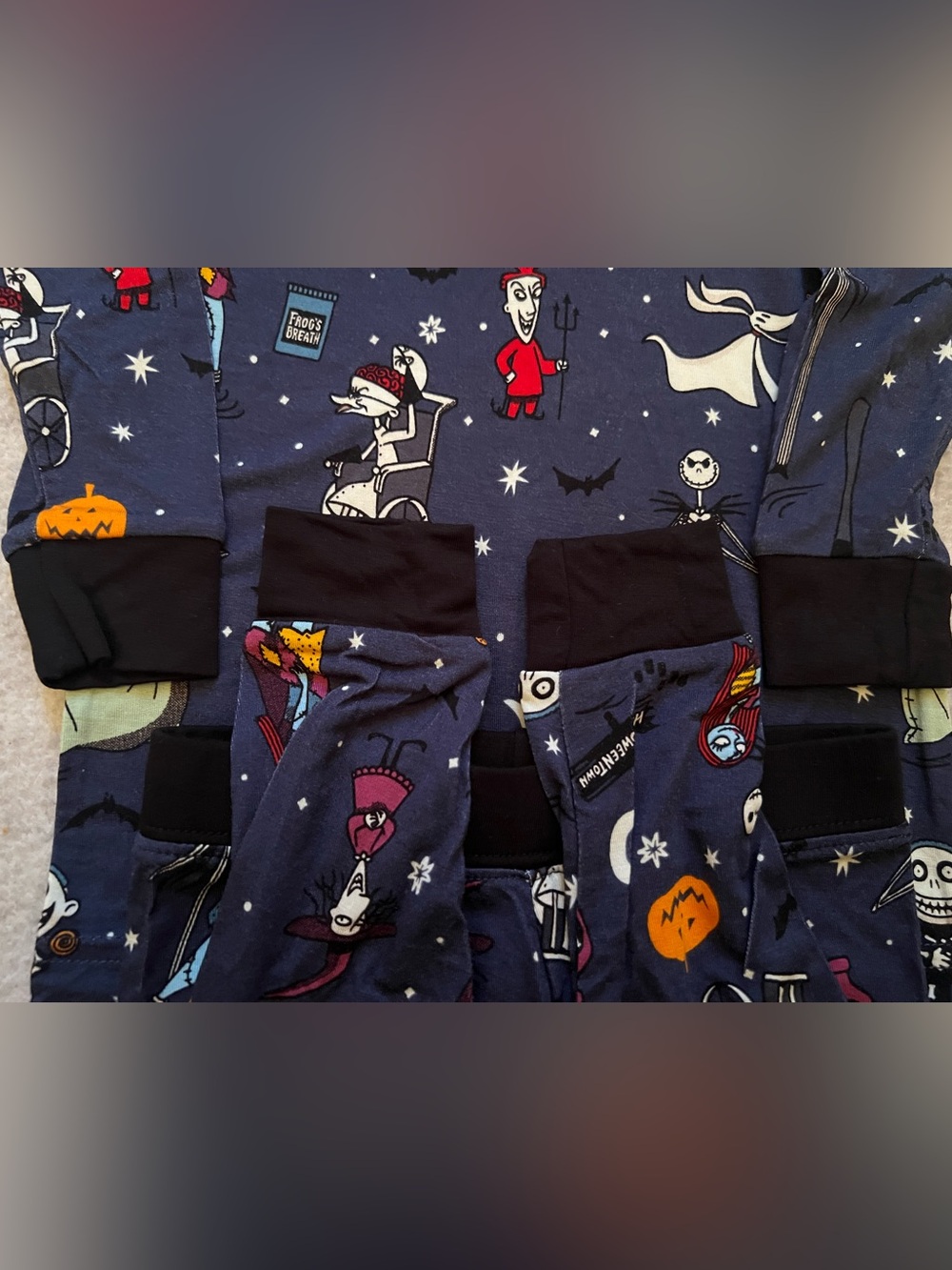 Little Sleepies Nightmare Before Christmas Bamboo 2P Pajamas (12-18 months) - Picture 3 of 6
